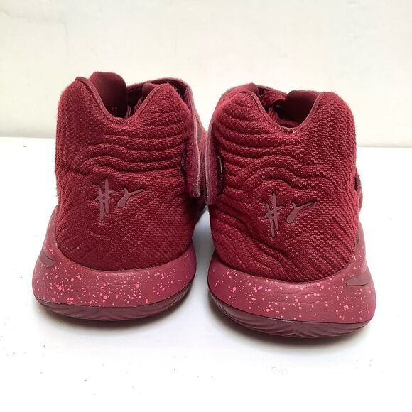 Size 7Y Nike Kyrie 2 826673-600 Maroon Knit Mid Suede Strap - Picture 9 of 9